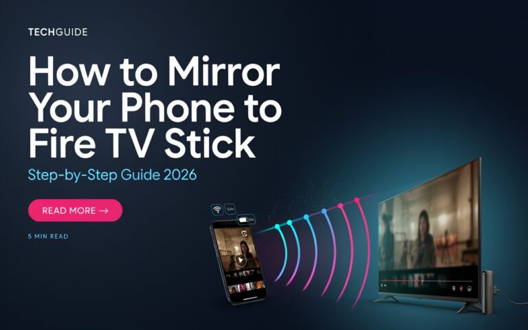 How to Mirror Your Phone to Fire TV Stick (Step-by-Step Guide 2026) How to Mirror Your Phone to Fire TV Stick
