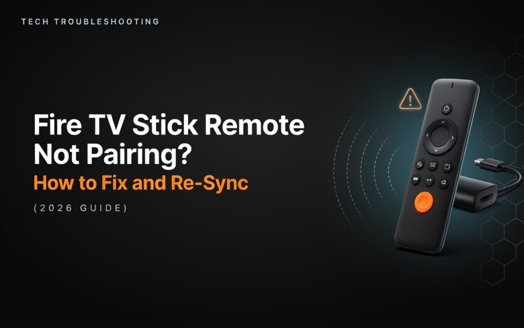 Fire TV Stick Remote Not Pairing